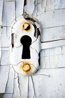 Old keyhole. clipart