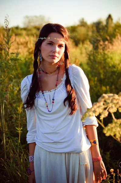 Chica hippie —  Fotos de Stock