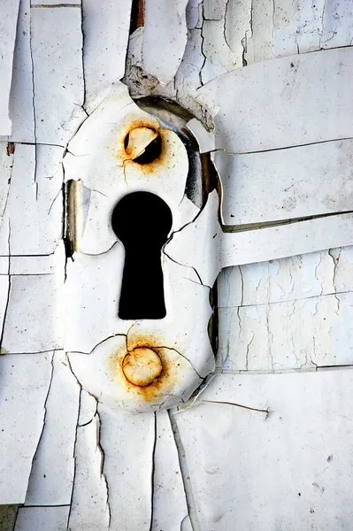 오래 된 열쇠 구멍. 로열티 프리 스톡 이미지