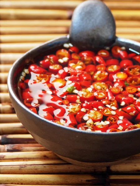 Aziatische rode chili saus — Stockfoto