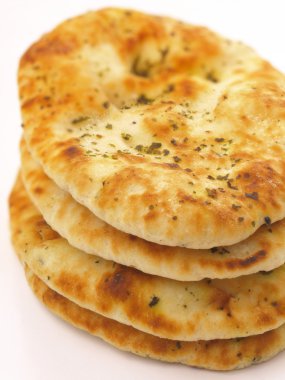 Stack of indian naan bread clipart