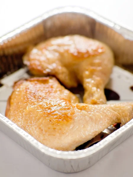 Δίσκο με ψητό κοτόπουλο — Φωτογραφία Αρχείου