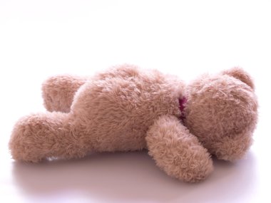 Fallen teddy bear clipart
