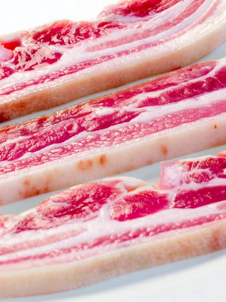 Ruwe varkensvlees belly — Stockfoto