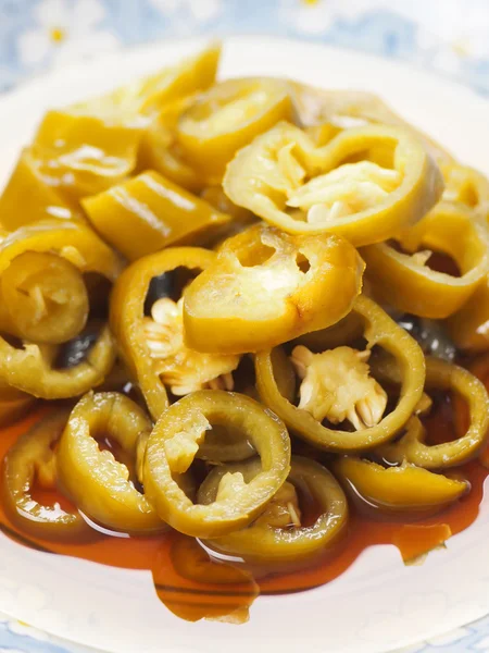 एशियाई pickled ग्रीन चिली — स्टॉक फ़ोटो, इमेज