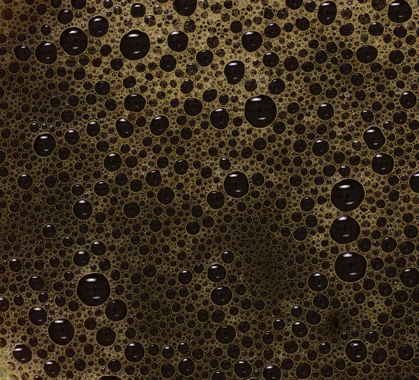 stock image Black coffee bubbles