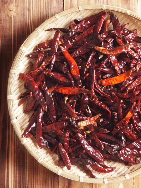 Torkad röd chili — Stockfoto