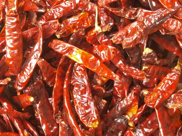 Getrocknete rote Chilischoten — Stockfoto