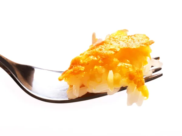 치즈 구운 쌀 — 스톡 사진
