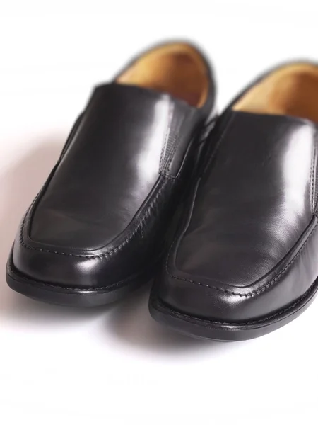 Zapatos de negocios negros para hombre —  Fotos de Stock