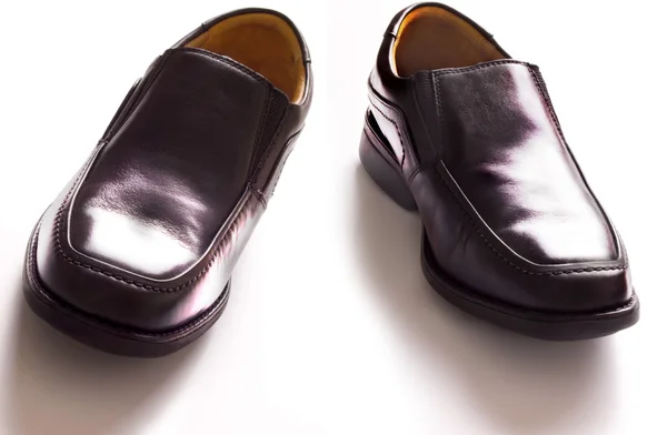 Чоловіче чорне ділове взуття — стокове фото