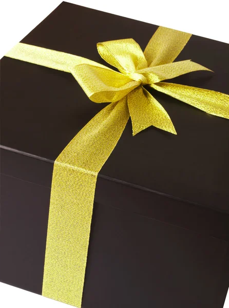 Schwarze Geschenkbox — Stockfoto