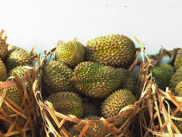 Baskets of durian — Stock Photo, Image