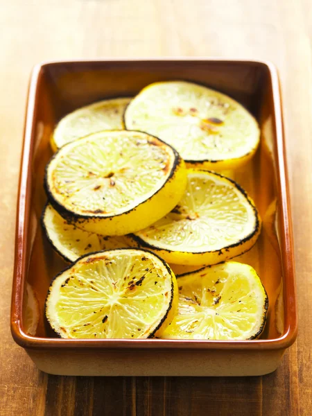Gegrillte Zitronenscheiben — Stockfoto