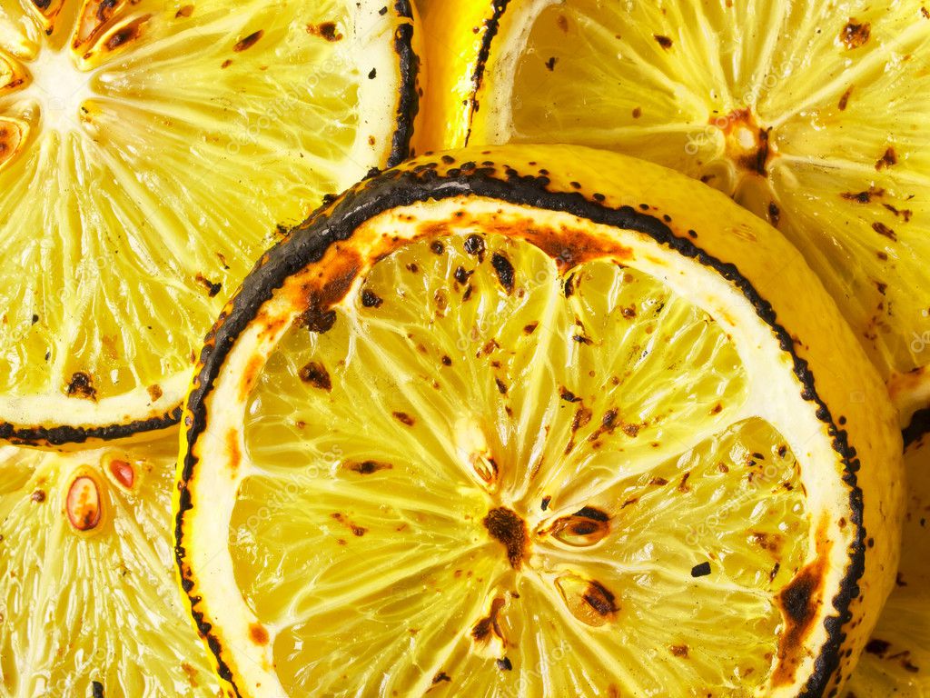 Grilled lemon slices — Stock Photo © zkruger #6538664