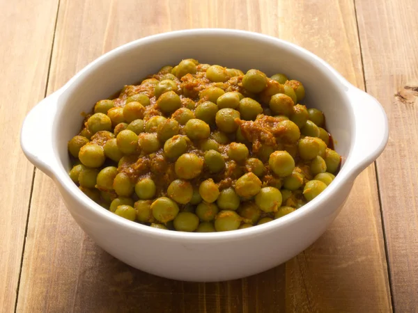 Curry de ervilha verde indiano — Fotografia de Stock