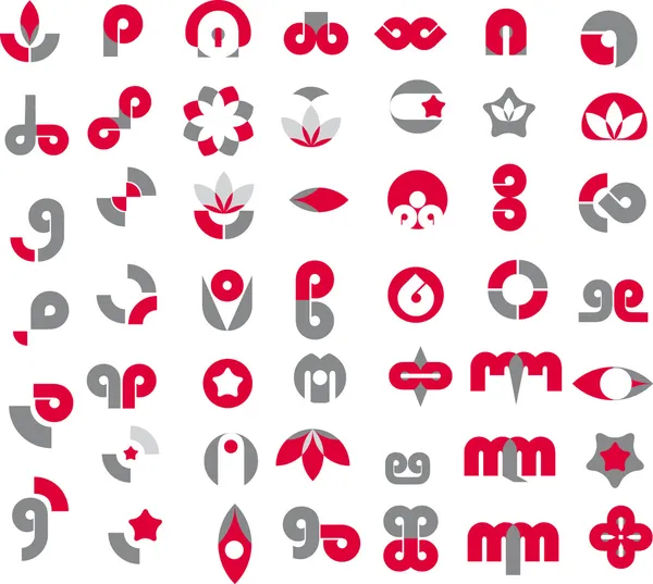 Набір профілів логотипів — стоковий вектор