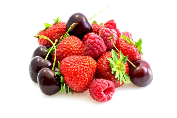 Various types of red fruit — Stock Photo, Image