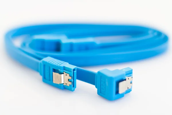 Blue sata kabloları — Stok fotoğraf