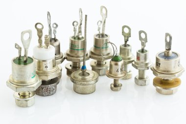 Various thyristors and diodes clipart