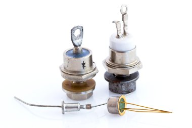 Big and small thyristors and diodes clipart