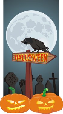 Halloween signpost clipart