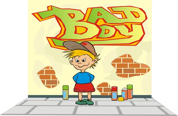 Bad boy - duvar resmi — Stockvector