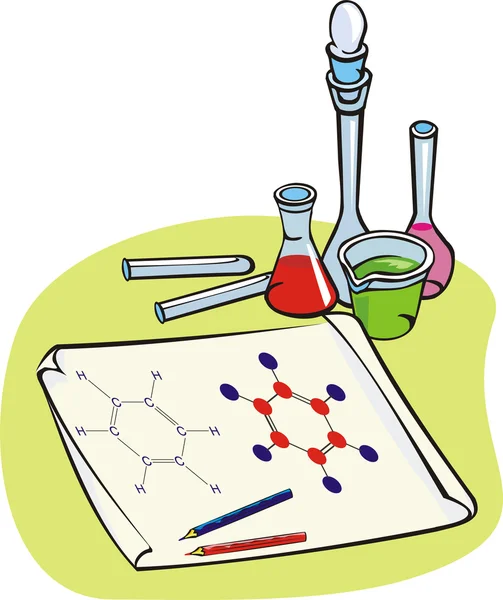 Chimie - composé chimique — Image vectorielle