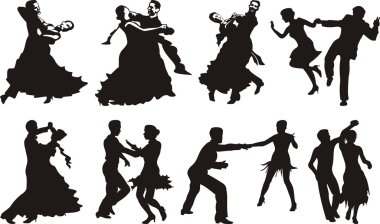 Dance icons clipart