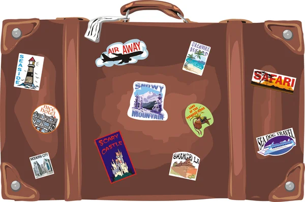 Ταξιδιωτική βαλίτσα — Διανυσματικό Αρχείο