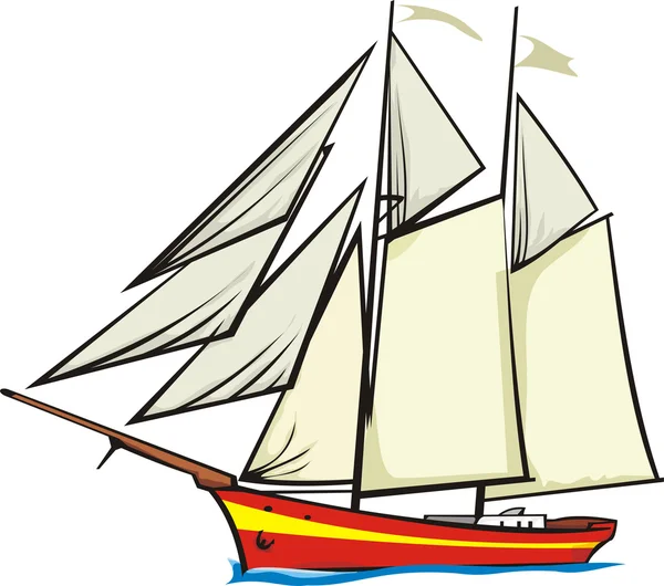 Sailer — Stockový vektor