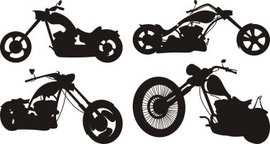 Motorcycle silhouette clipart