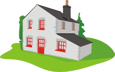 Traditional english house clipart