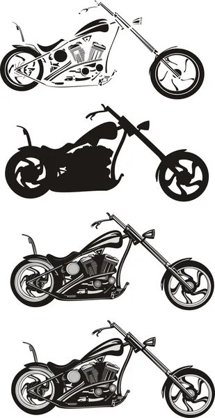 Chopper - moto — Vettoriale Stock