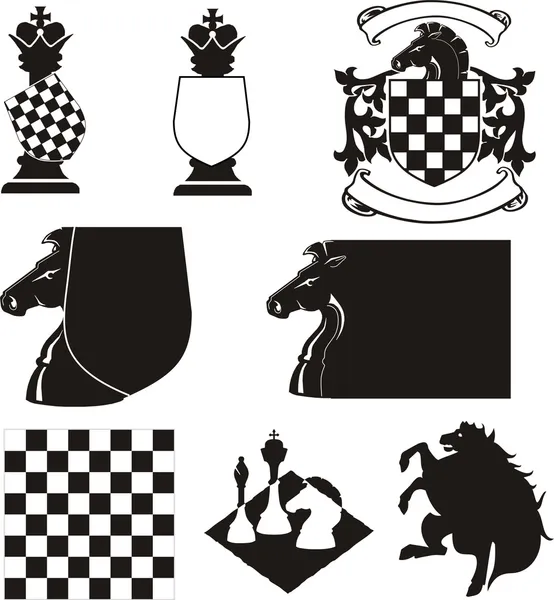 Schach - Emblem — Stockvektor
