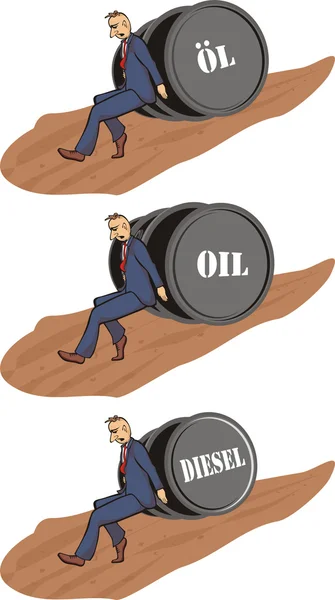 Barrel Öl — Stockvektor