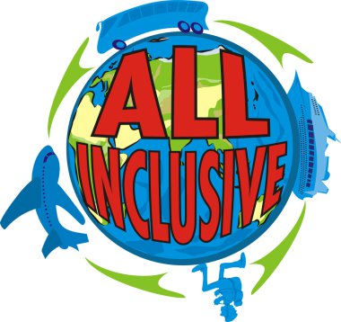 All inclusive - holiday time clipart