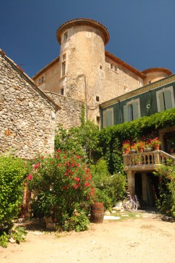 Rustrel castle, provence clipart