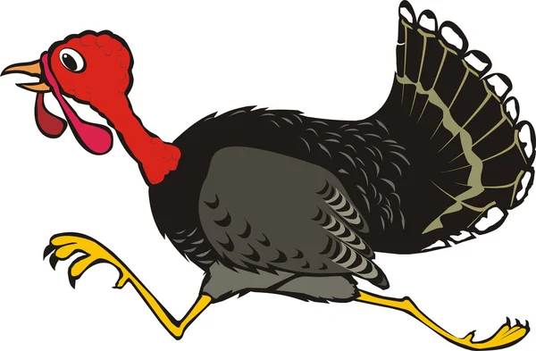 Runaway Turkije - thanksgiving — Stockvector