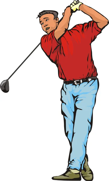 Golfista — Archivo Imágenes Vectoriales