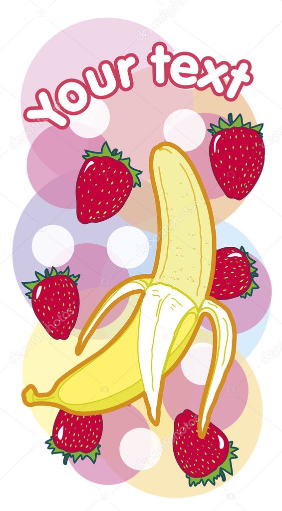 Banana postcard