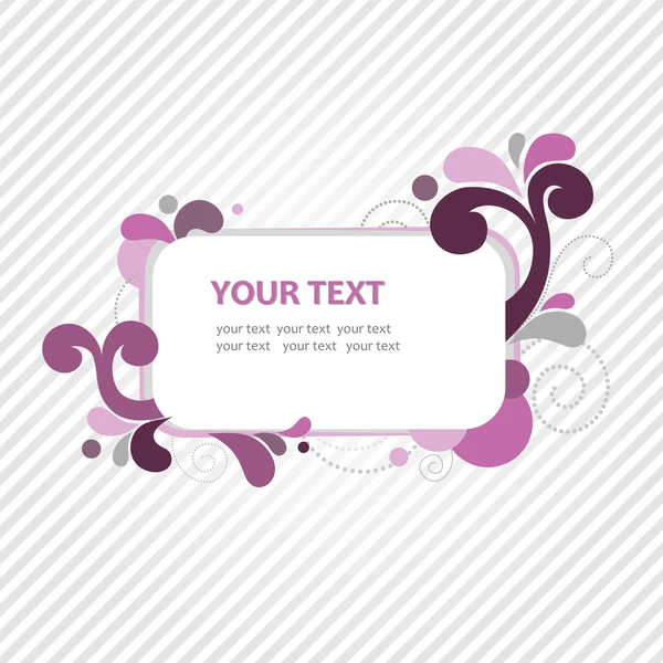 Rose frame for text — Stock Vector