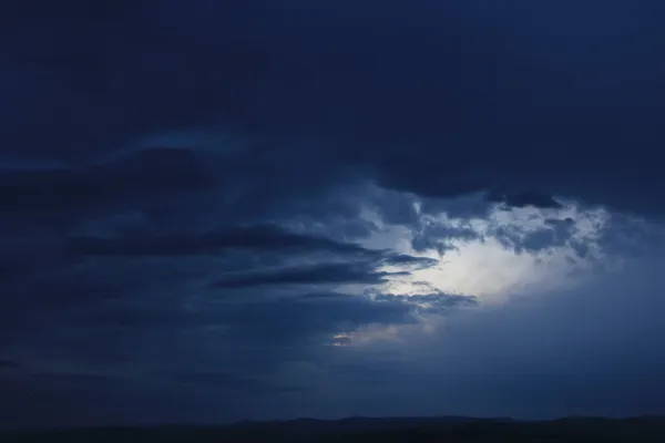 stock image Overcast sky at night