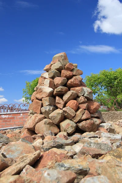 stock image Mound of stones piled in a Buddhist temple