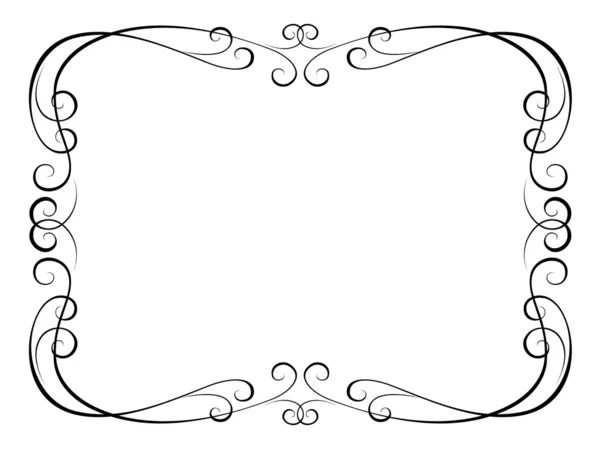 Kalligraphie ornamentalen dekorativen Rahmen — Stockvektor