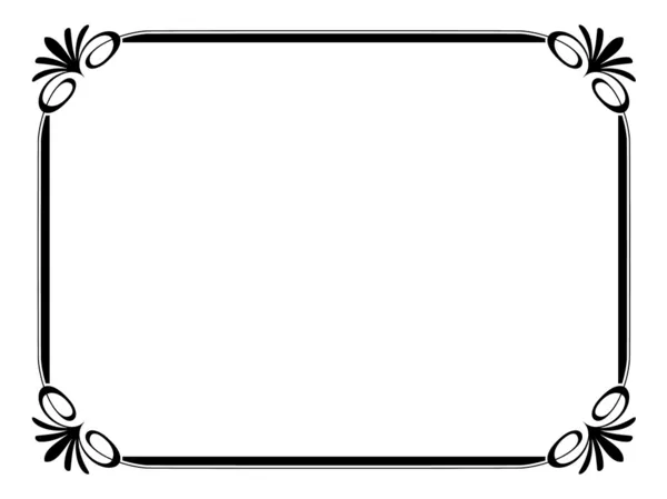 stock vector Simple ornamental decorative frame
