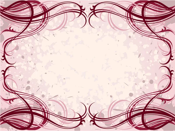 抽象的な花グランジ パターン背景 — ストックベクタ