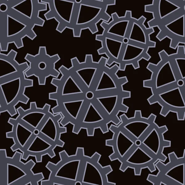 Gears seamless background pattern — Stock Vector