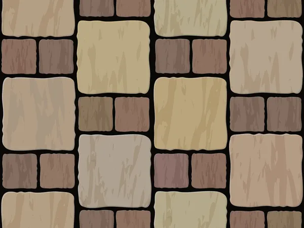 Stone tile seamless background — Stock Vector