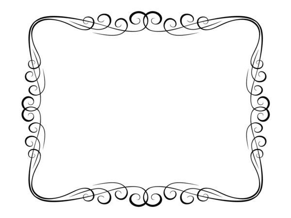 Caligrafía marco decorativo ornamental — Archivo Imágenes Vectoriales